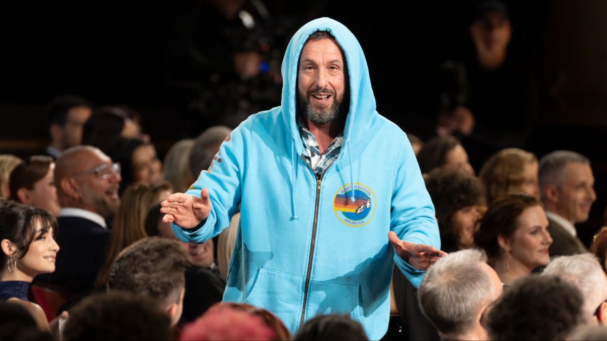 Adam Sandler's Unexpected Oscars 2025 Moment: Analyzing The Outfit, Joke, And Chalamet Hug Adam Sandler's Unexpected Oscars 2025 Moment: Analyzing The Outfit, Joke, And Chalamet Hug