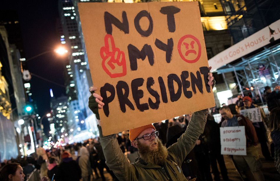 Anchorage Witnesses Second Anti-Trump Protest In Two Weeks Anchorage Witnesses Second Anti-Trump Protest In Two Weeks