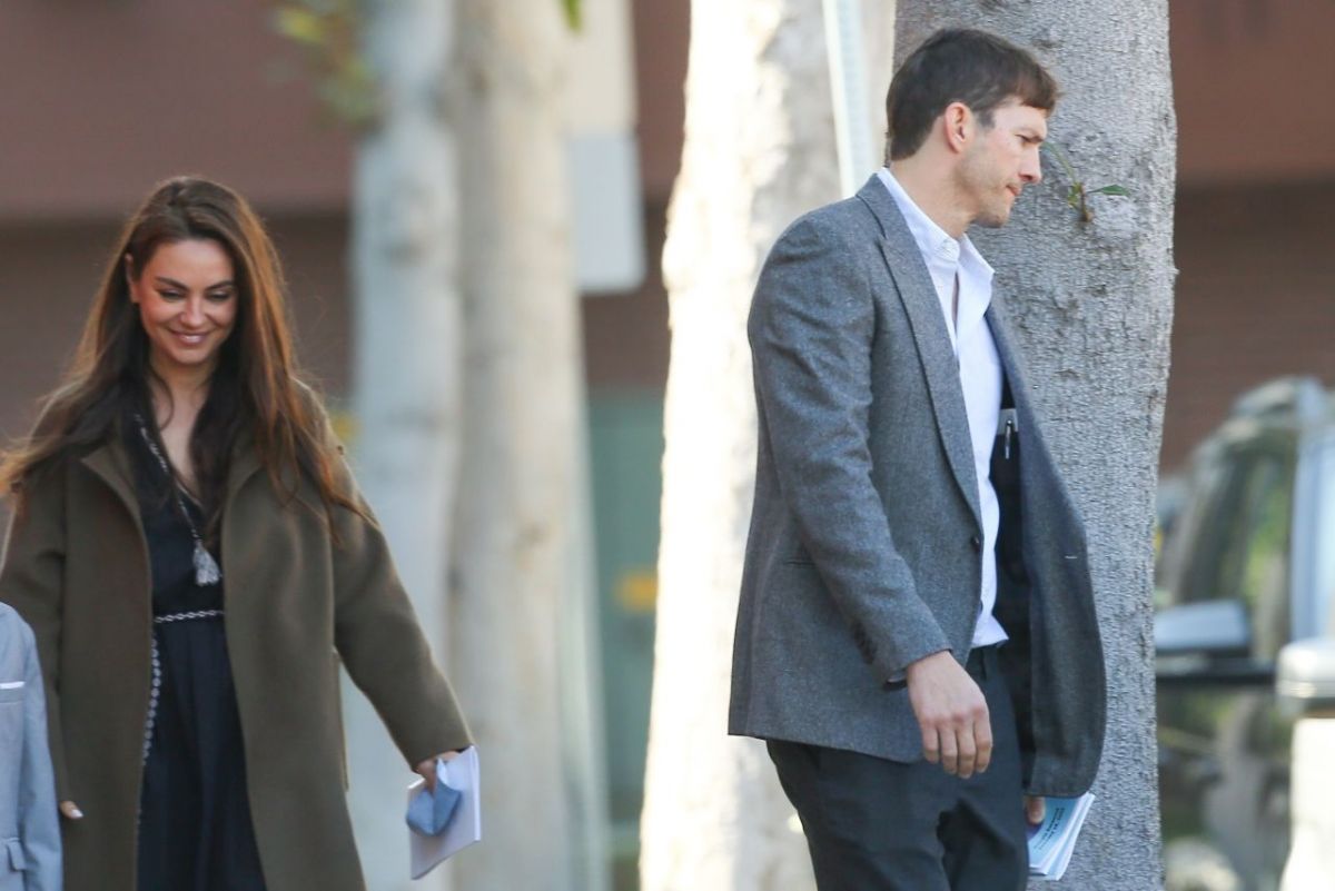 Ashton Kutcher And Mila Kunis: Beverly Hills Appearance Following Venice Filming Ashton Kutcher And Mila Kunis: Beverly Hills Appearance Following Venice Filming