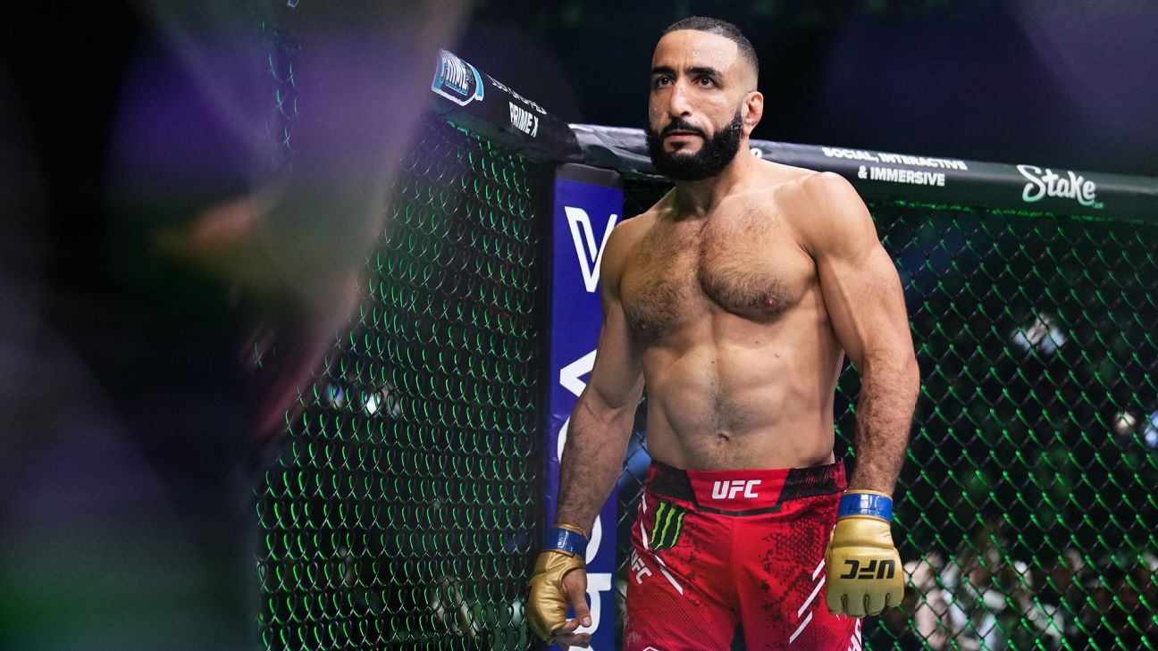 Belal Muhammad Shoves Jack Della Maddalena At UFC 315 Press Conference Belal Muhammad Shoves Jack Della Maddalena At UFC 315 Press Conference