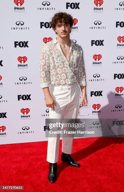 Benson Boone IHeartRadio 2025: Sheer Lace Top And Red Carpet Look Benson Boone IHeartRadio 2025: Sheer Lace Top And Red Carpet Look