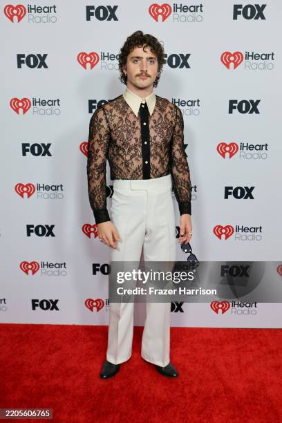 Benson Boone Photos: IHeartRadio Music Awards 2025 Sheer Lace Top Benson Boone Photos: IHeartRadio Music Awards 2025 Sheer Lace Top