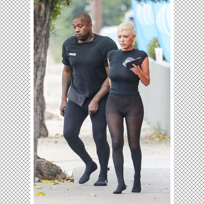 Bianca Censori's Sister Angelina: Cutout Bodysuit And Tights Photos Bianca Censori's Sister Angelina: Cutout Bodysuit And Tights Photos