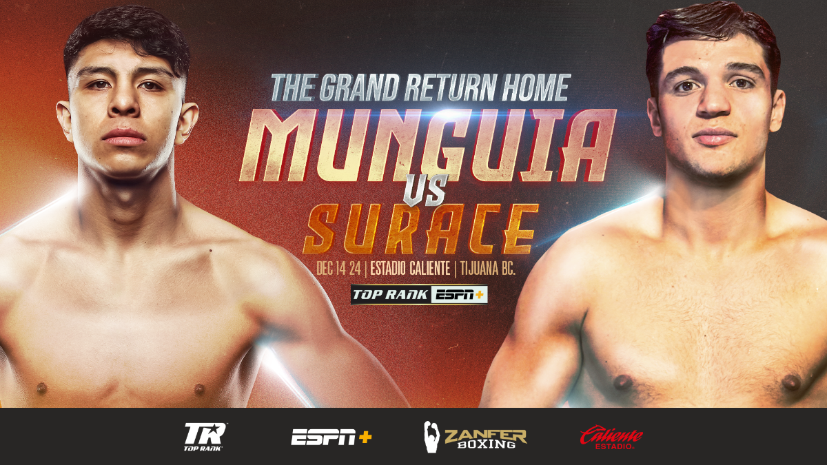 Bruno Surace Vs Jaime Munguia 2: May 3rd Fight Details And Undercard Placement Bruno Surace Vs Jaime Munguia 2: May 3rd Fight Details And Undercard Placement