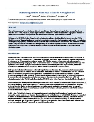 Canada Faces Potential Loss Of Measles Elimination Status This Fall Canada Faces Potential Loss Of Measles Elimination Status This Fall