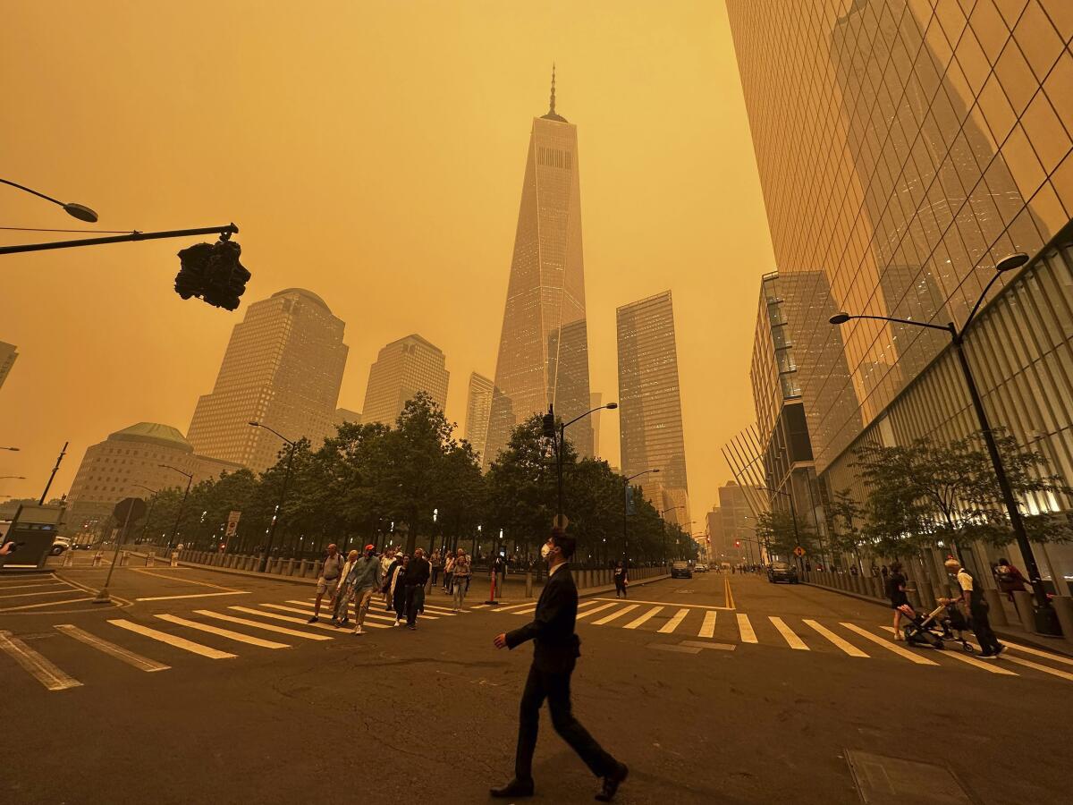Canadian Wildfire Smoke: Cooling Effect On New York And Air Toxicant Trapping Canadian Wildfire Smoke: Cooling Effect On New York And Air Toxicant Trapping