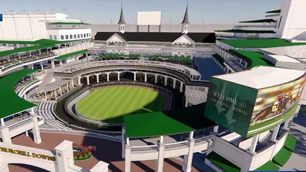 Churchill Downs Race Track Undergoes Major Renovations Before Kentucky Derby Churchill Downs Race Track Undergoes Major Renovations Before Kentucky Derby