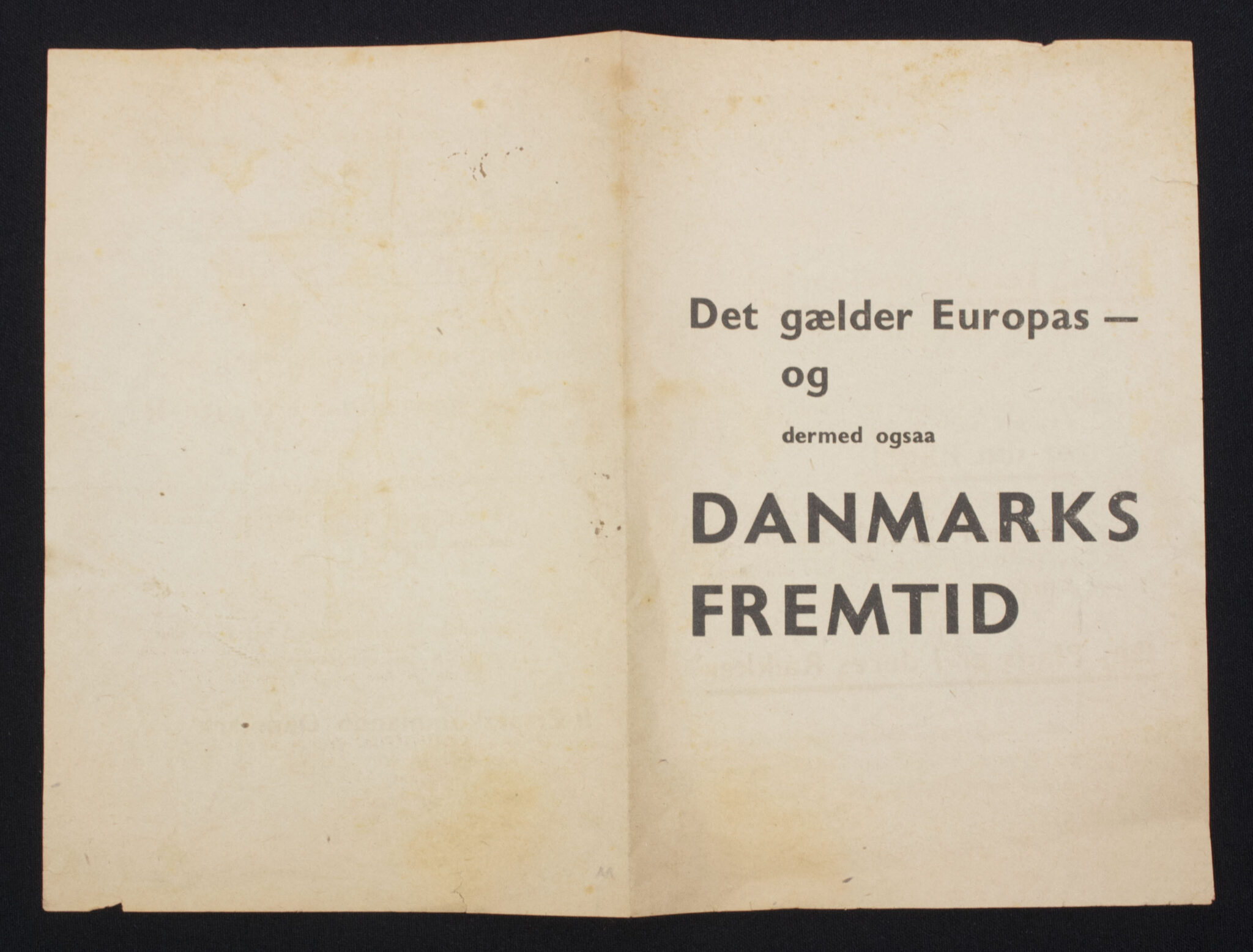 Danmarks Fremtid: Holder Vejret I Forventning Om Afvisning? Danmarks Fremtid: Holder Vejret I Forventning Om Afvisning?