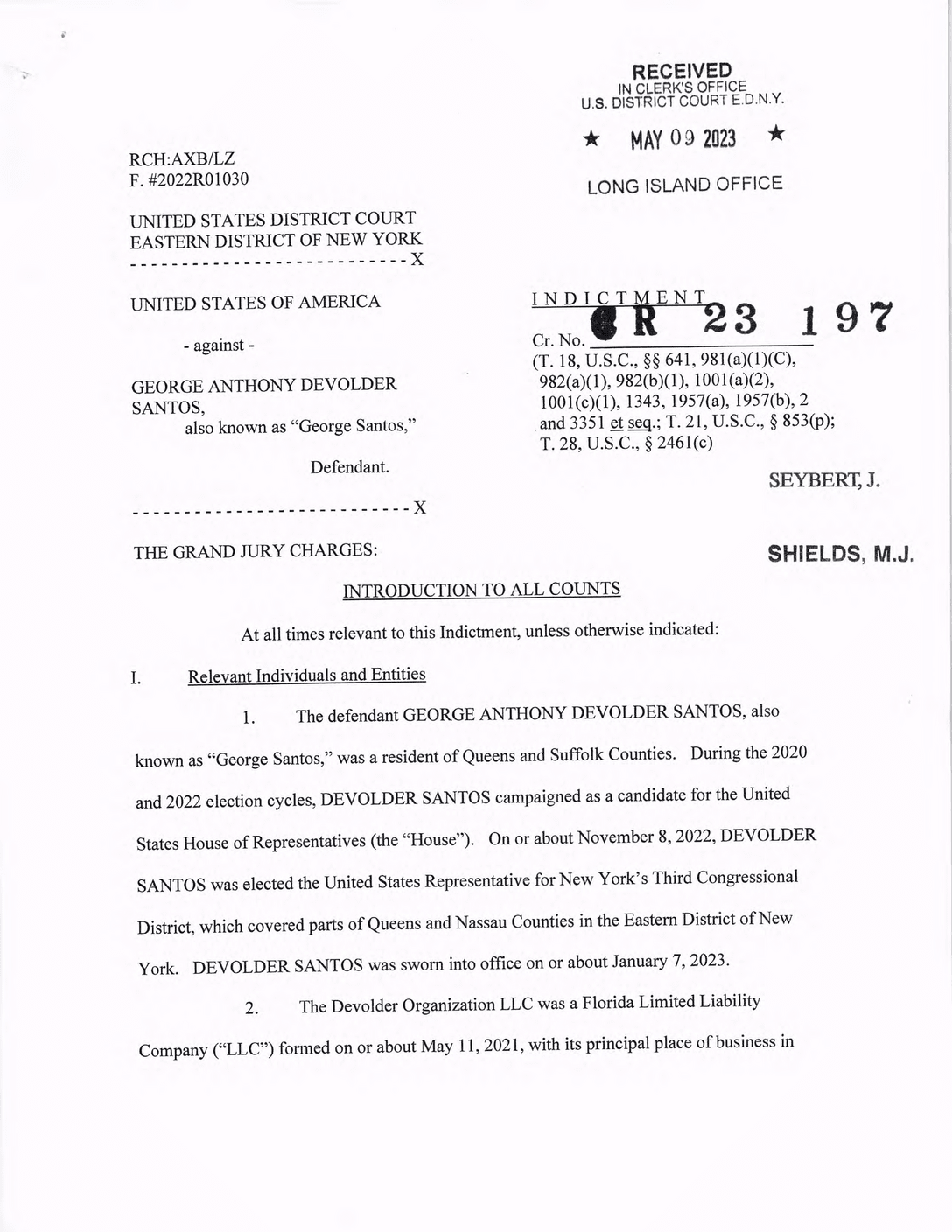 Department Of Justice Recommends 87-Month Prison Sentence For George Santos Department Of Justice Recommends 87-Month Prison Sentence For George Santos