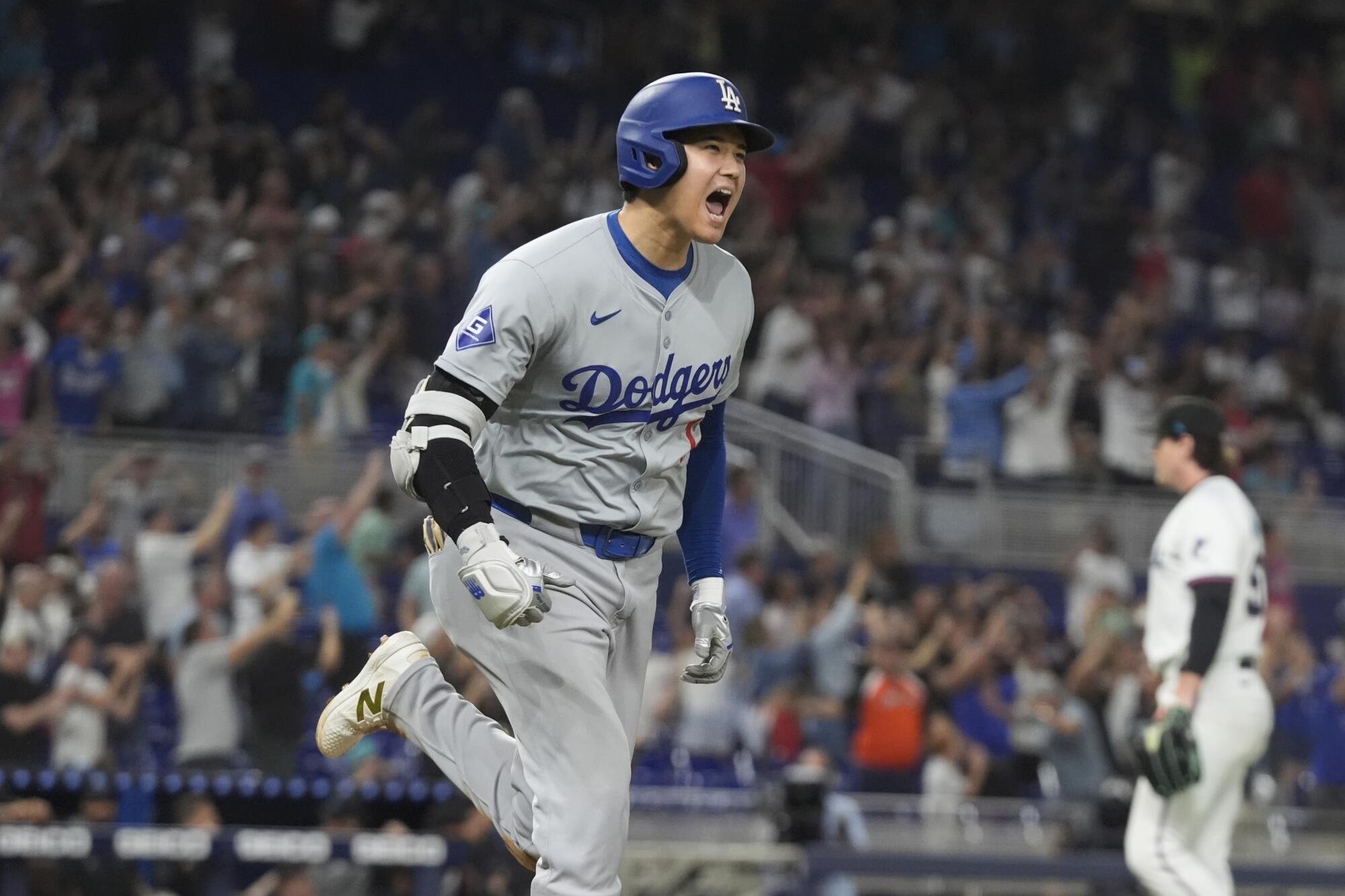 Dodgers' Freeman And Ohtani Hit Home Runs In Repeat Win Against Marlins
