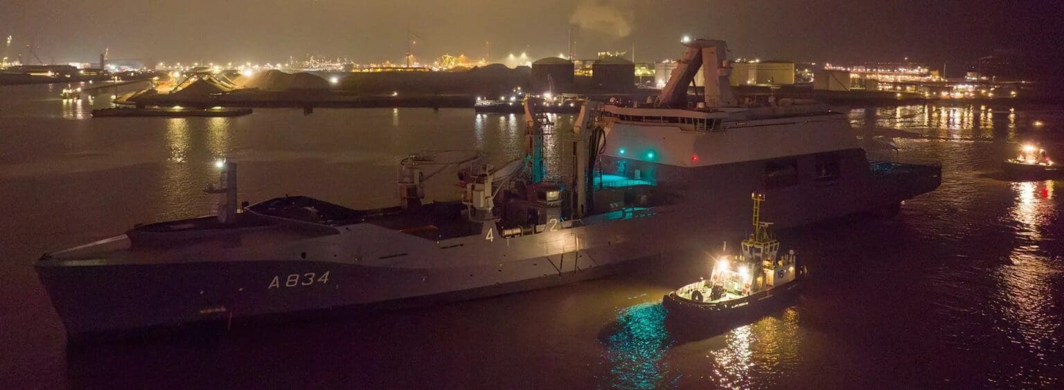 Dutch Navy's New Combat Support Ship, Den Helder, Christened Dutch Navy's New Combat Support Ship, Den Helder, Christened