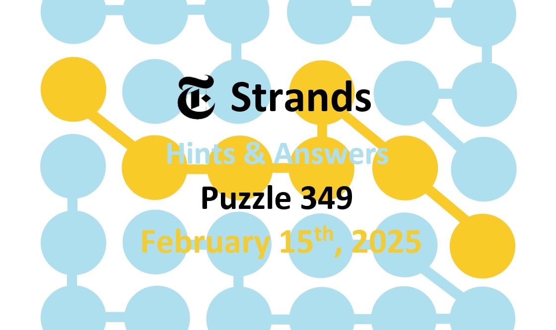 February 15th NYT Strands Answers (Game #349) February 15th NYT Strands Answers (Game #349)