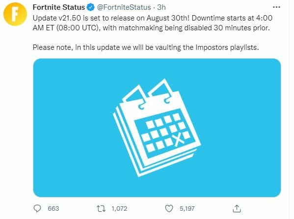 Fortnite Down? Check Server Status, Update 34.21, And Downtime Fortnite Down? Check Server Status, Update 34.21, And Downtime