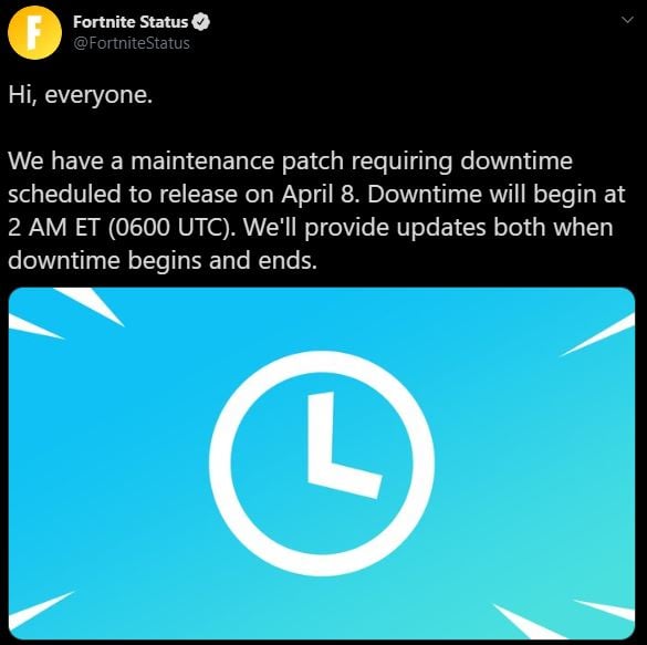 Fortnite Downtime: Update 34.21 Patch Notes & Server Status Fortnite Downtime: Update 34.21 Patch Notes & Server Status