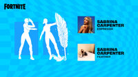 Get Sabrina Carpenter's Fortnite Dance Emotes Today Get Sabrina Carpenter's Fortnite Dance Emotes Today