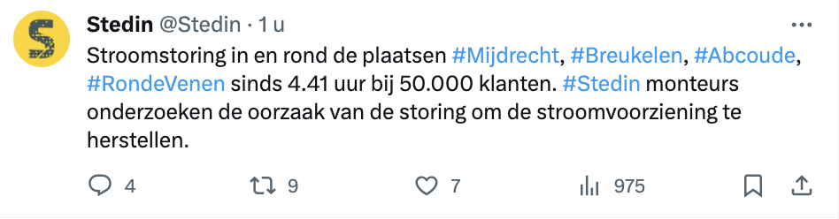 Grote Stroomstoring Breda: 30.000 Huishoudens Zonder Stroom Grote Stroomstoring Breda: 30.000 Huishoudens Zonder Stroom