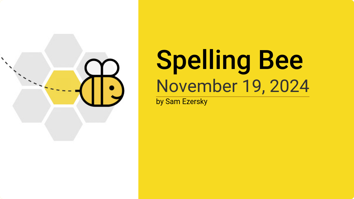 Help Solving NYT Spelling Bee Puzzle #360 (Feb 26th): Hints & Answers Help Solving NYT Spelling Bee Puzzle #360 (Feb 26th): Hints & Answers