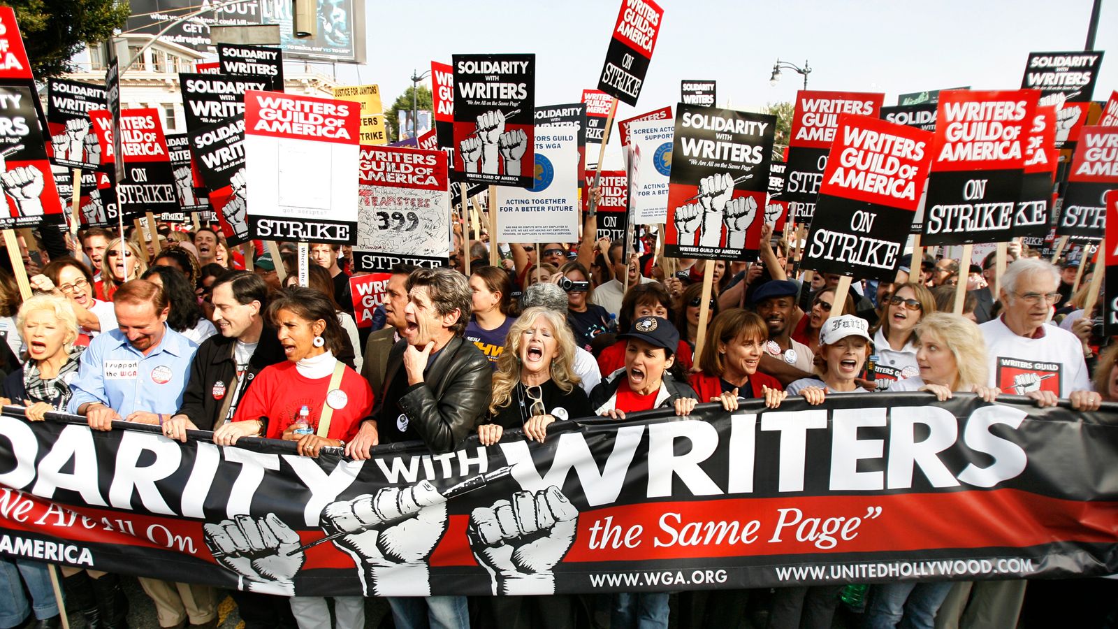 Hollywood Production Halts As Actors And Writers Strike Hollywood Production Halts As Actors And Writers Strike