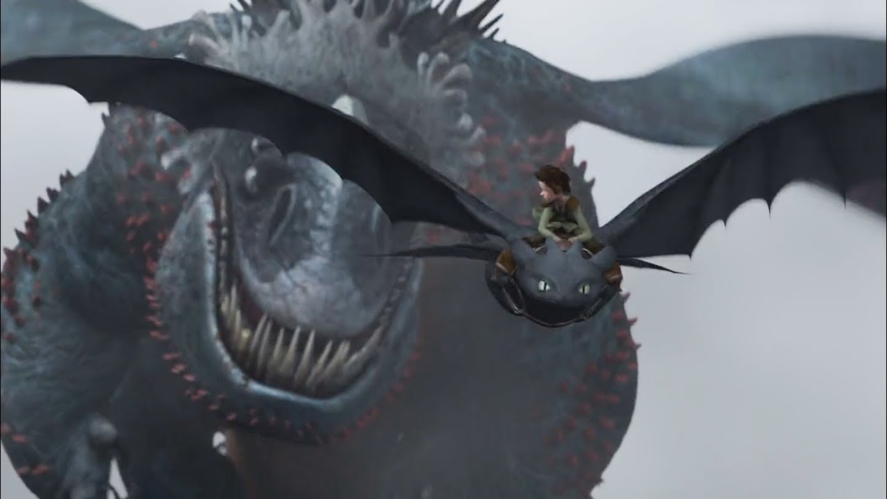 How To Train Your Dragon: Poster Shows Dramatic Size Comparison Of Toothless And Red Death How To Train Your Dragon: Poster Shows Dramatic Size Comparison Of Toothless And Red Death
