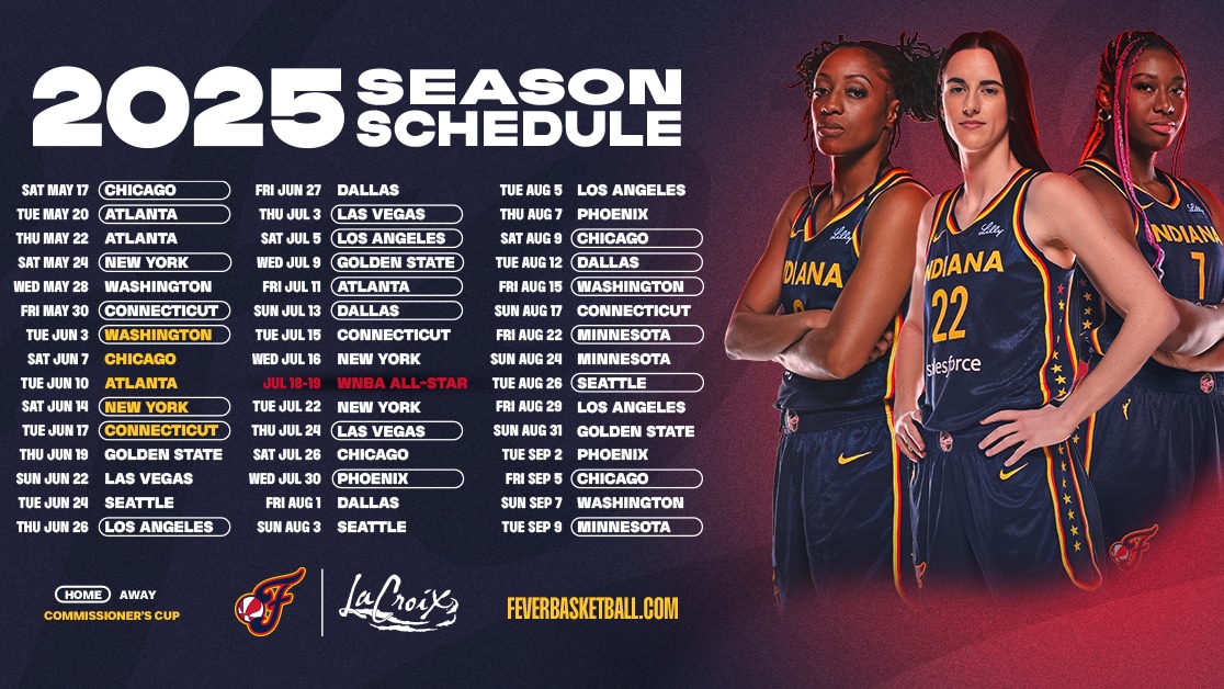 Indiana Fever Preseason Schedule 2025: Watch Caitlin Clark & The Team Prepare Indiana Fever Preseason Schedule 2025: Watch Caitlin Clark & The Team Prepare