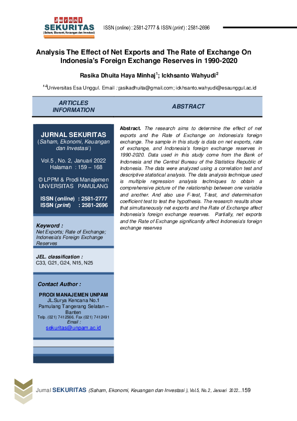 Indonesia's Foreign Exchange Reserves Plummet: Rupiah Weakness Takes Toll Indonesia's Foreign Exchange Reserves Plummet: Rupiah Weakness Takes Toll