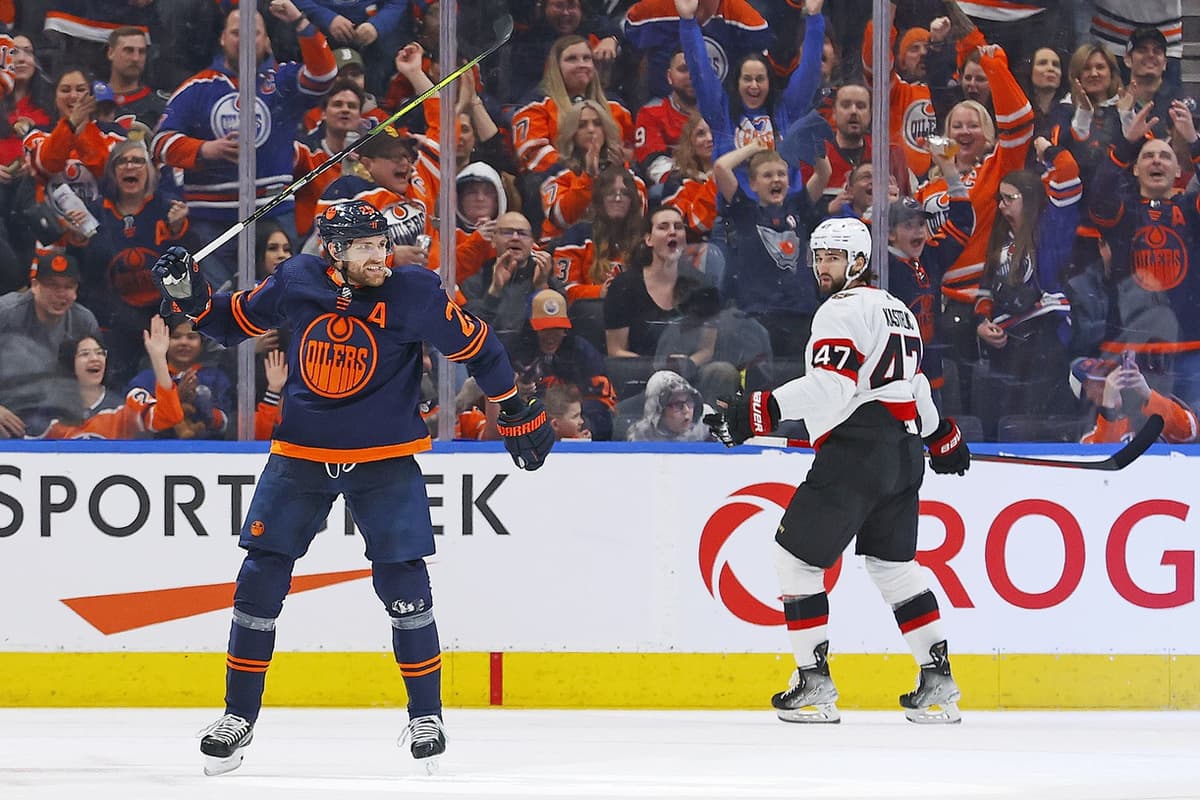 Leon Draisaitl Reaches 100 Points, Oilers Defeat Islanders In Overtime Leon Draisaitl Reaches 100 Points, Oilers Defeat Islanders In Overtime