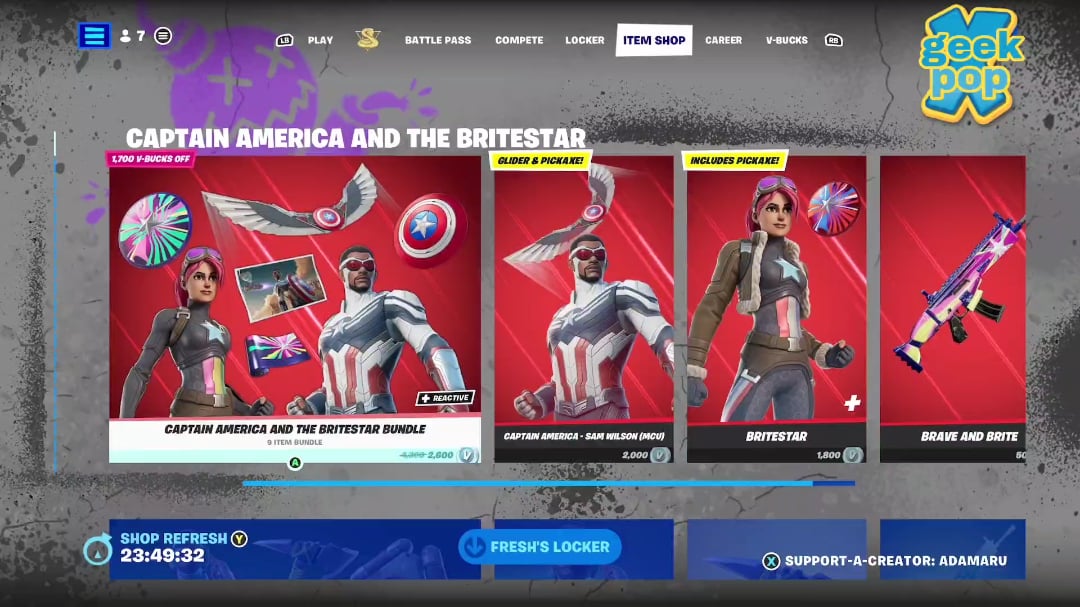 Limited-Time Captain America Items Now Available In Fortnite Limited-Time Captain America Items Now Available In Fortnite
