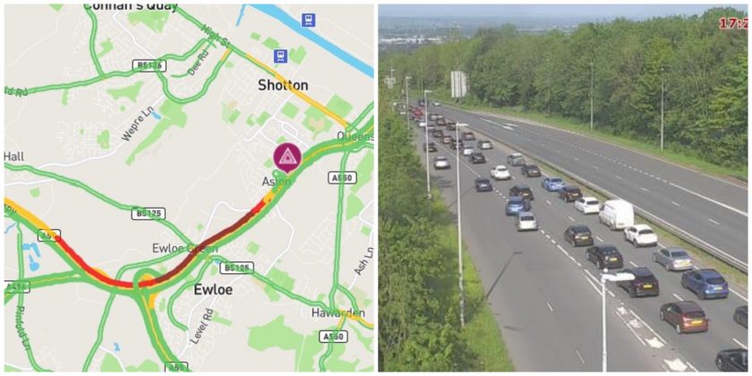 M56 Collision: Cheshire/Deeside Border Delays M56 Collision: Cheshire/Deeside Border Delays