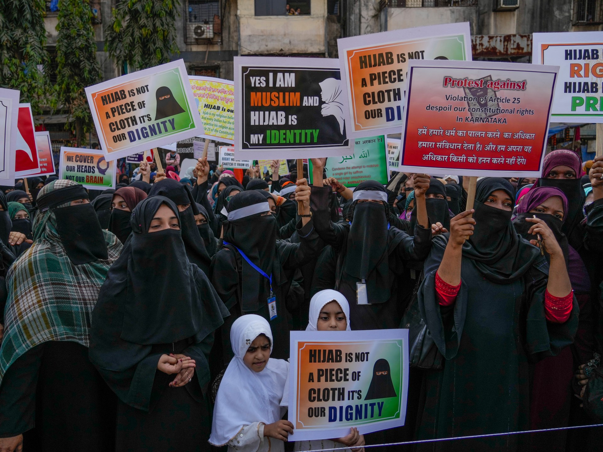 Macron's Party Proposes Hijab Ban For Minors In Public Spaces Macron's Party Proposes Hijab Ban For Minors In Public Spaces