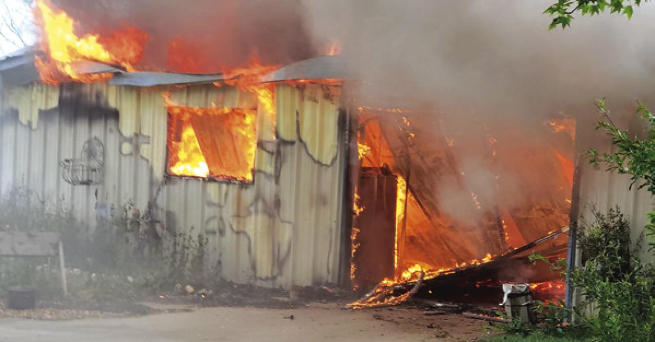 Major Fire In Bartlett, Texas Results In Total Loss Of Two Structures During Red Flag Warning Major Fire In Bartlett, Texas Results In Total Loss Of Two Structures During Red Flag Warning
