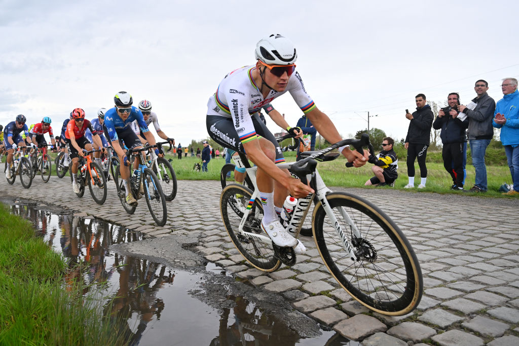 Mathieu Van Der Poel Achieves Historic Paris-Roubaix Hat-Trick Mathieu Van Der Poel Achieves Historic Paris-Roubaix Hat-Trick