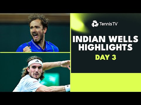 Medvedev And Tsitsipas Progress At Indian Wells; Berrettini Falls Medvedev And Tsitsipas Progress At Indian Wells; Berrettini Falls