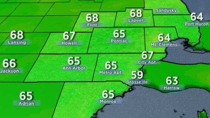 Metro Detroit Weather: Sunny Skies After A Cool Monday Metro Detroit Weather: Sunny Skies After A Cool Monday