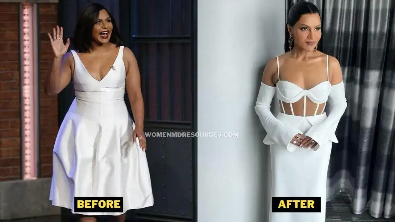 Mindy Kaling's Weight Loss Journey: Before & After Photos Mindy Kaling's Weight Loss Journey: Before & After Photos