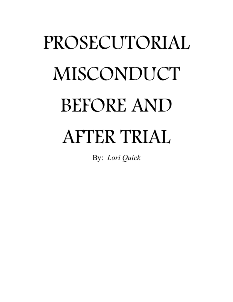 New Revelations In Cardinal Trial: Evidence Of Prosecutorial Misconduct New Revelations In Cardinal Trial: Evidence Of Prosecutorial Misconduct