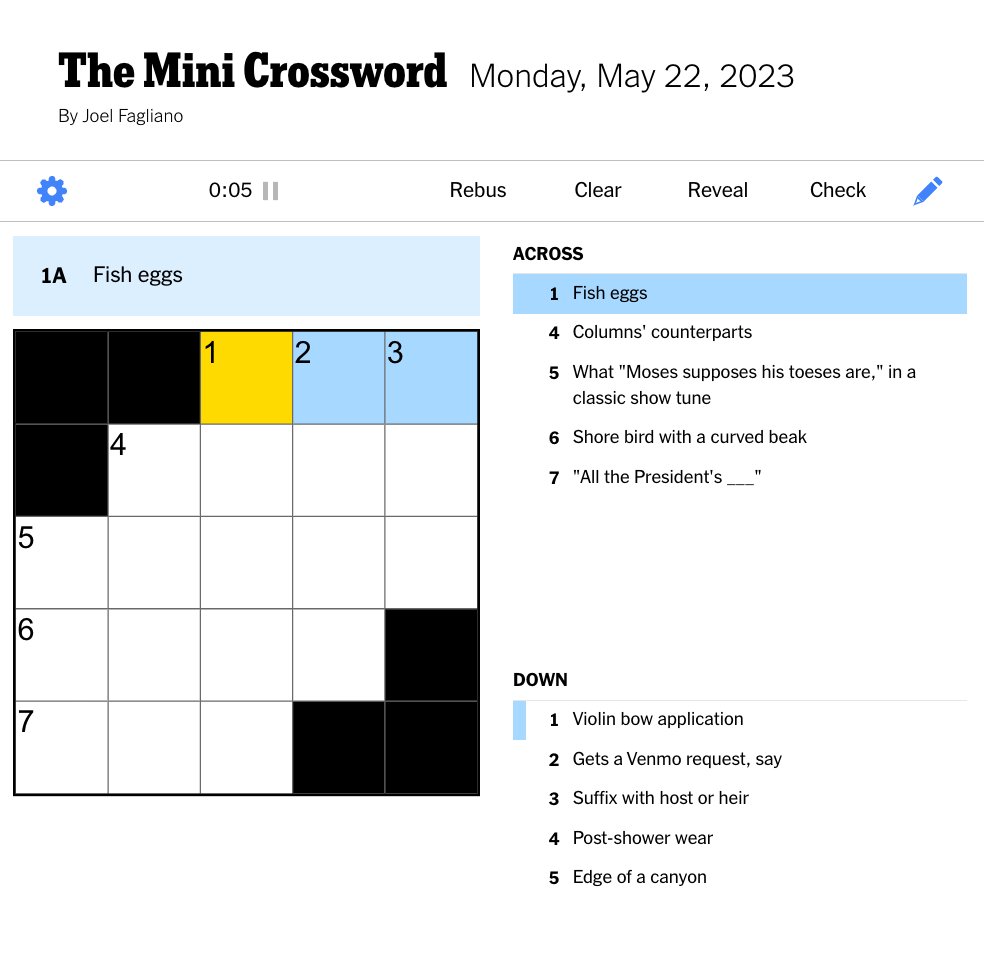NYT Mini Crossword Clues And Answers: April 26, 2025 NYT Mini Crossword Clues And Answers: April 26, 2025