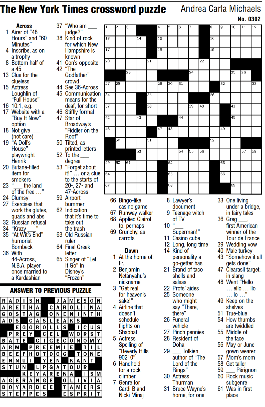 NYT Mini Crossword Clues And Answers: March 13, 2025 NYT Mini Crossword Clues And Answers: March 13, 2025