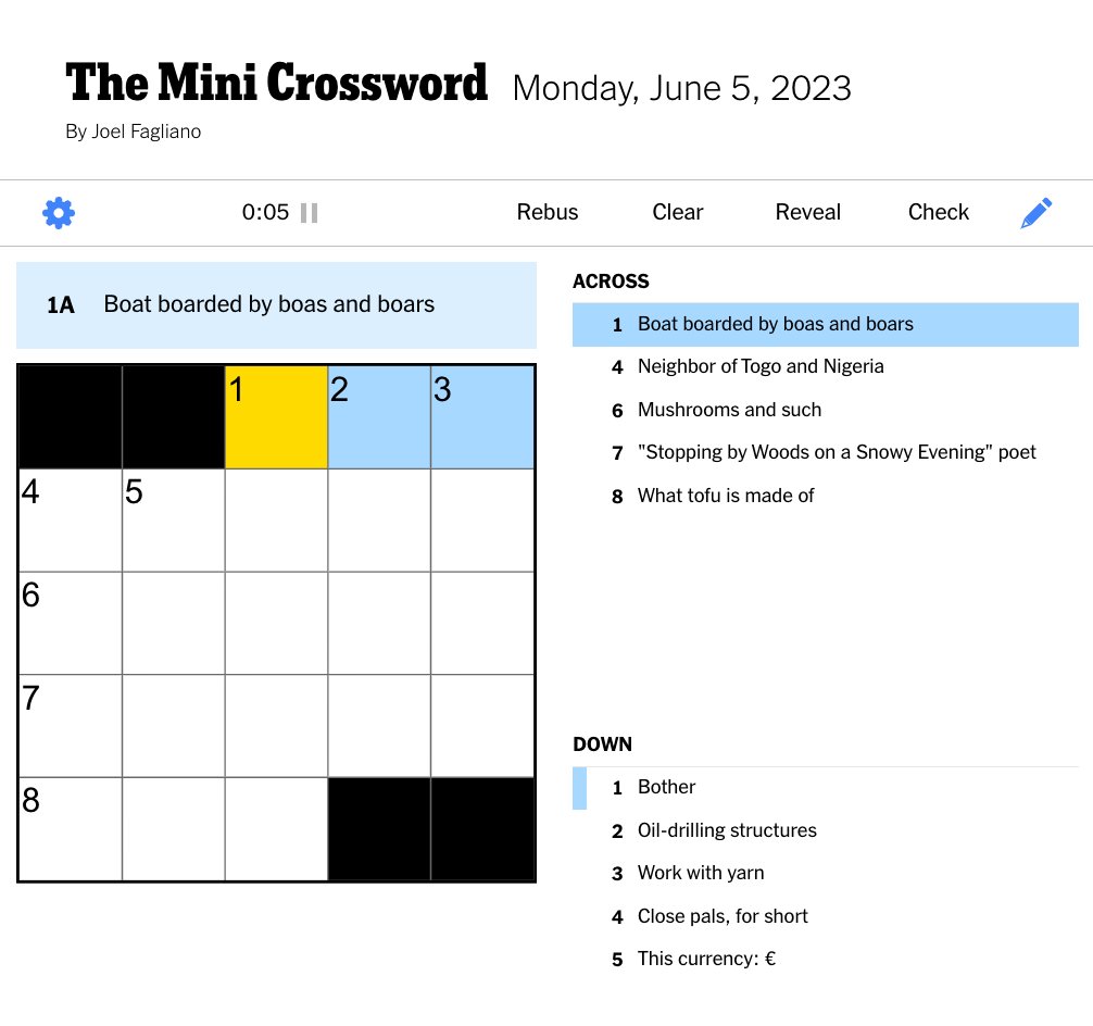 NYT Mini Crossword Today: Hints And Answers For March 6, 2025 NYT Mini Crossword Today: Hints And Answers For March 6, 2025