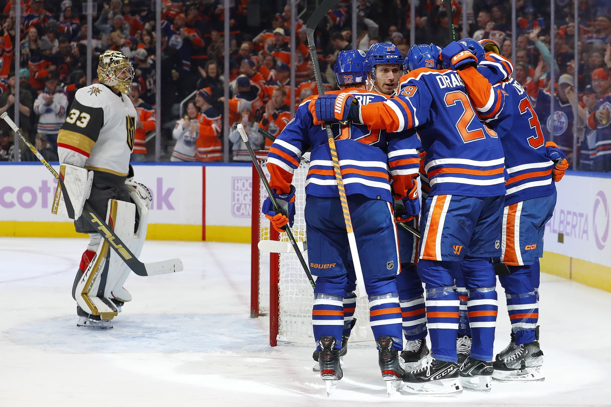 Oilers Win Over Golden Knights, 3-2, Despite Vegas Playoff Clinch Oilers Win Over Golden Knights, 3-2, Despite Vegas Playoff Clinch
