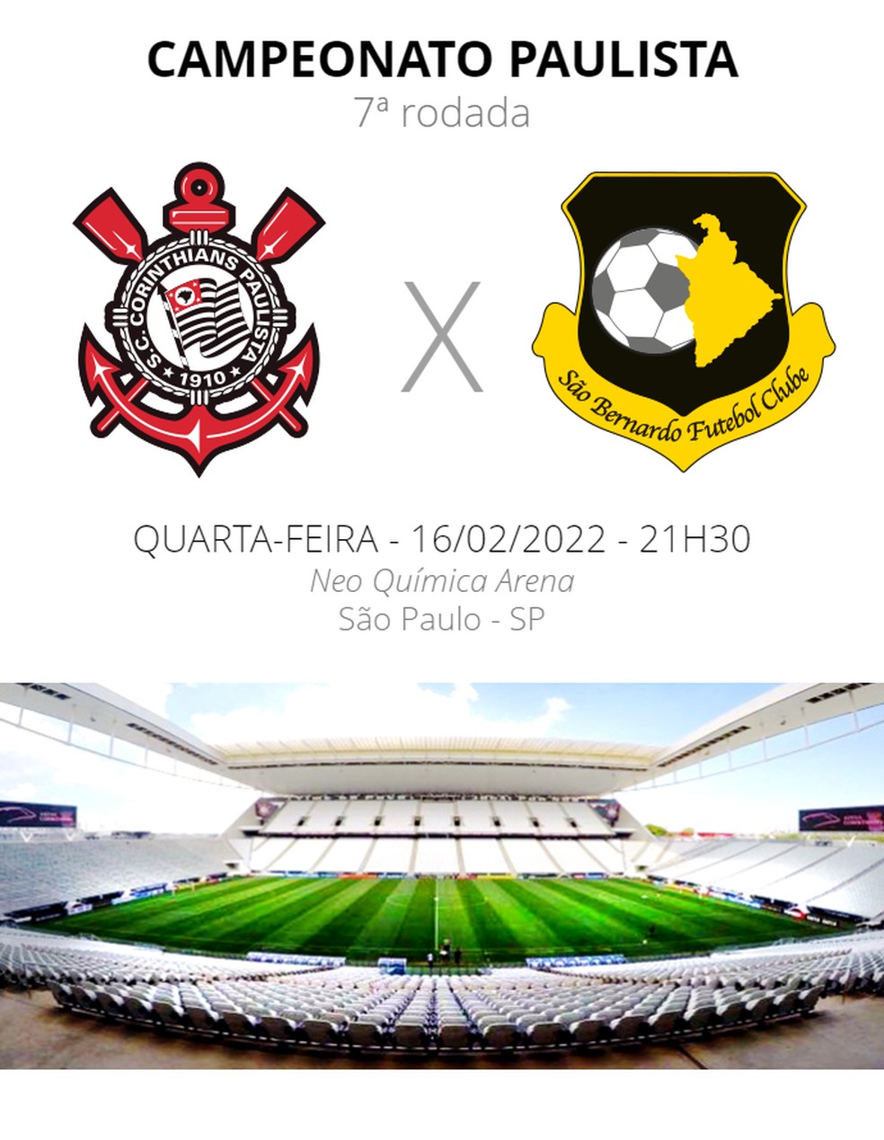 Onde Assistir Corinthians X São Bernardo? Horário E Transmissão Ao Vivo Onde Assistir Corinthians X São Bernardo? Horário E Transmissão Ao Vivo