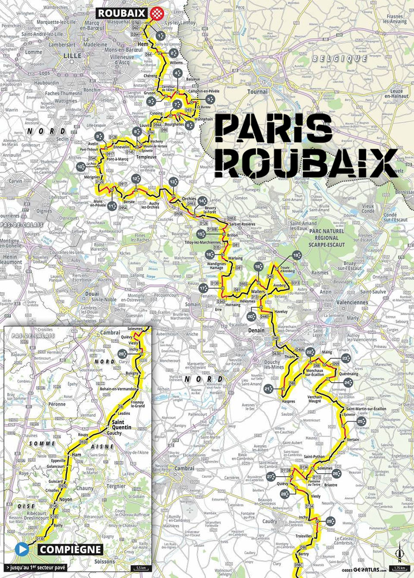 Paris-Roubaix 2025:  Analysis Of Gravel Bike Technology And Tyre Trends