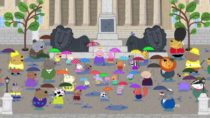 Peppa Pig's Mum's Stunning Gender Reveal At A Famous London Landmark Peppa Pig's Mum's Stunning Gender Reveal At A Famous London Landmark
