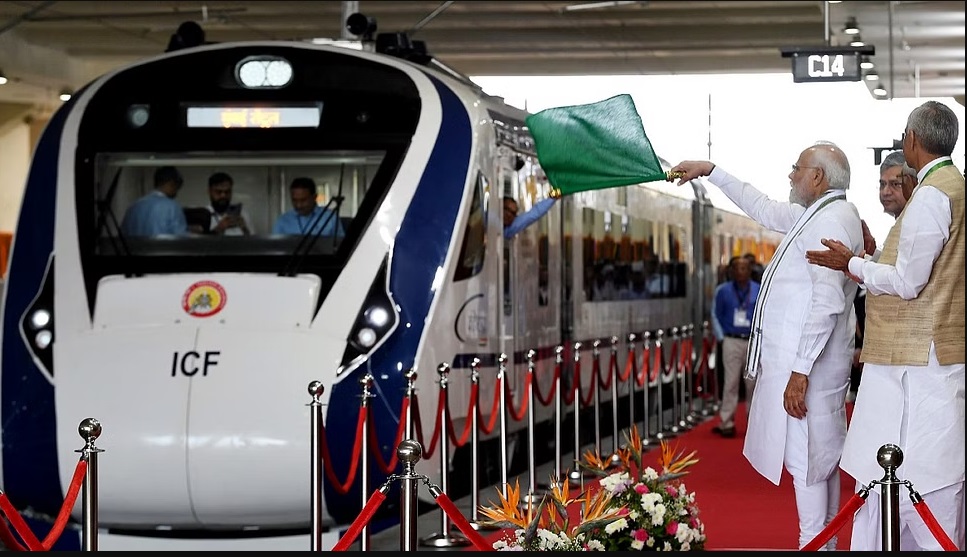 PM Modi Flags Off First Train In Kashmir: Ending Decades Of Isolation PM Modi Flags Off First Train In Kashmir: Ending Decades Of Isolation