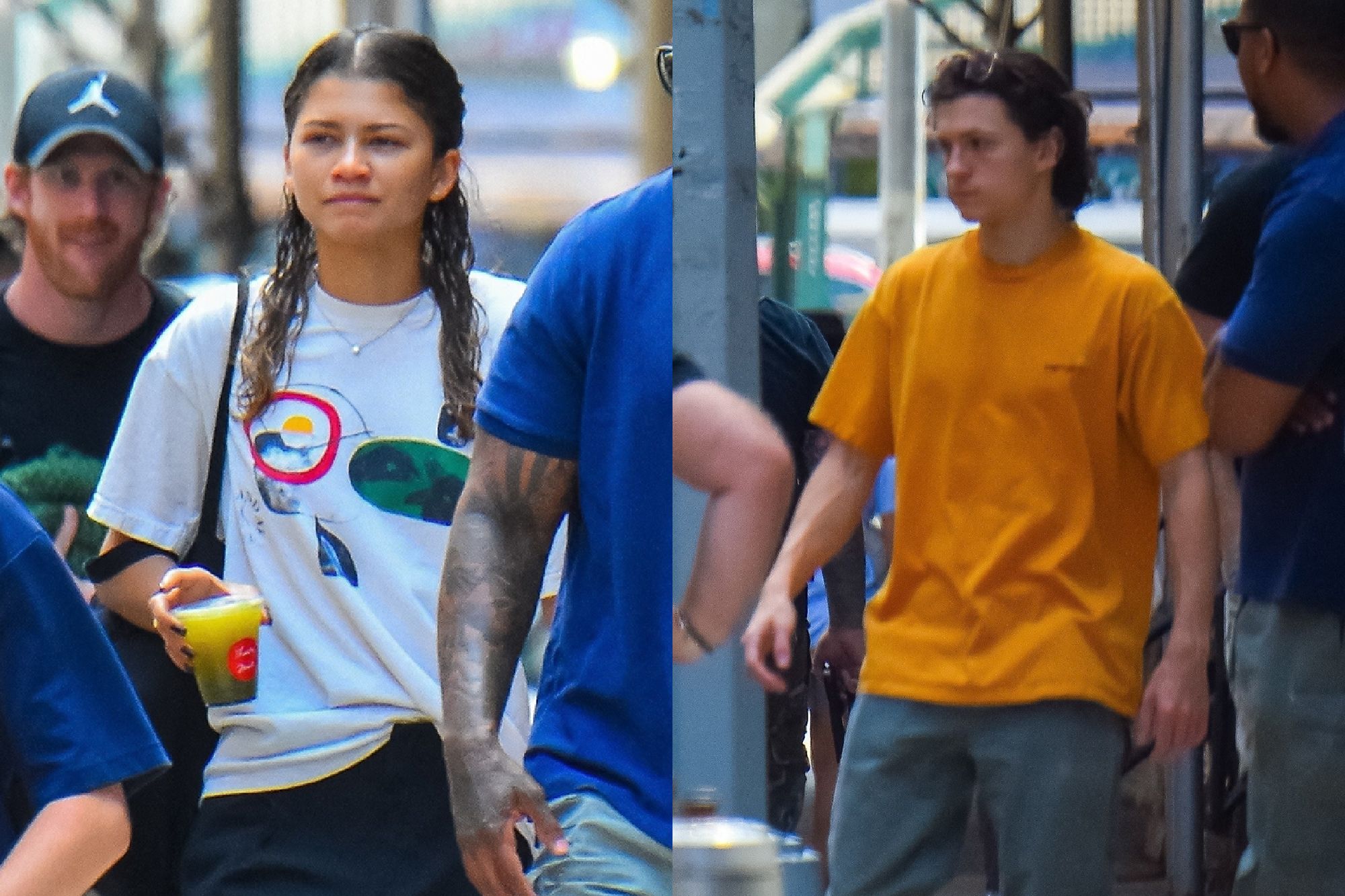Post-Engagement: Tom Holland And Zendaya Spotted Together On The Euphoria Set Post-Engagement: Tom Holland And Zendaya Spotted Together On The Euphoria Set