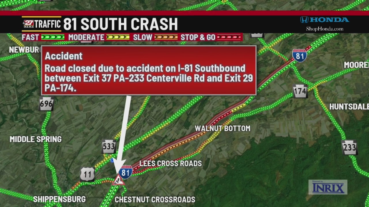 Produce-Laden Tractor-Trailer Crash On Interstate 83 Produce-Laden Tractor-Trailer Crash On Interstate 83