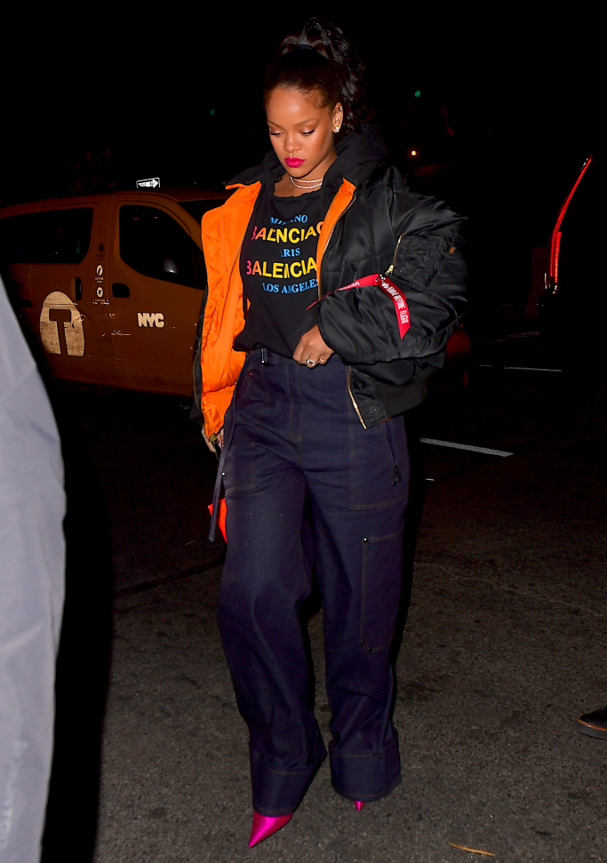 Rihanna's Dazzling Engagement Ring And Stylish Cherry Red Footwear Rihanna's Dazzling Engagement Ring And Stylish Cherry Red Footwear