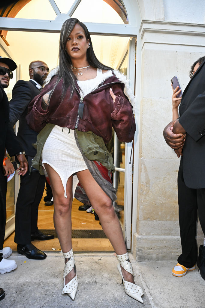 Rihanna's Elegant Red Heels Complement Her Impressive Engagement Ring Rihanna's Elegant Red Heels Complement Her Impressive Engagement Ring