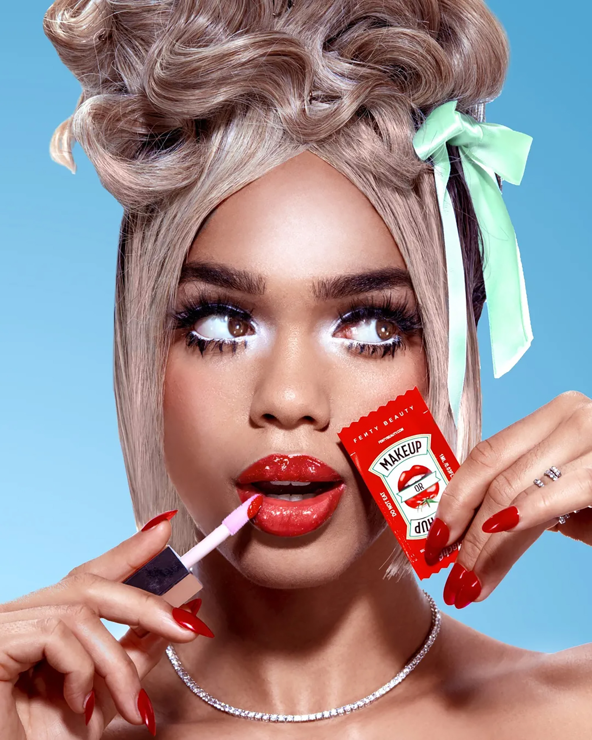 Rihanna's Parisian Glamour: Fenty Beauty Fan Encounter Rihanna's Parisian Glamour: Fenty Beauty Fan Encounter