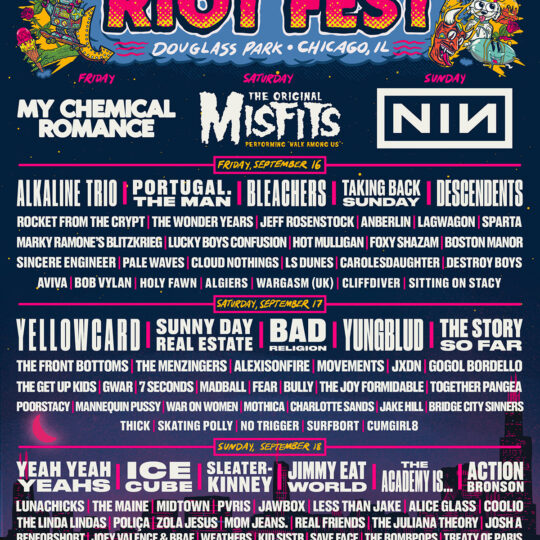 Riot Fest 2025: A Legendary Lineup Featuring Green Day, Blink-182, And Weird Al Yankovic Riot Fest 2025: A Legendary Lineup Featuring Green Day, Blink-182, And Weird Al Yankovic