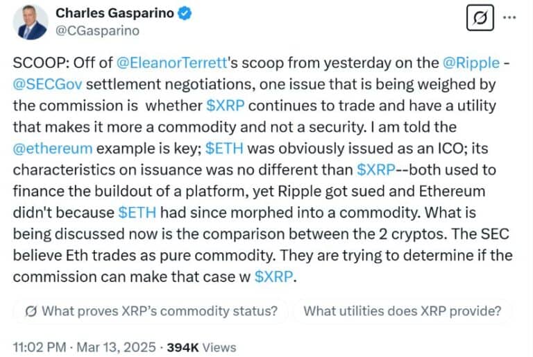 Ripple XRP Settlement: Latest News And SEC Commodity Classification Updates